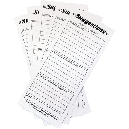 OE811-Suggestion Boxes - Suggestion Cards, 25/pkg