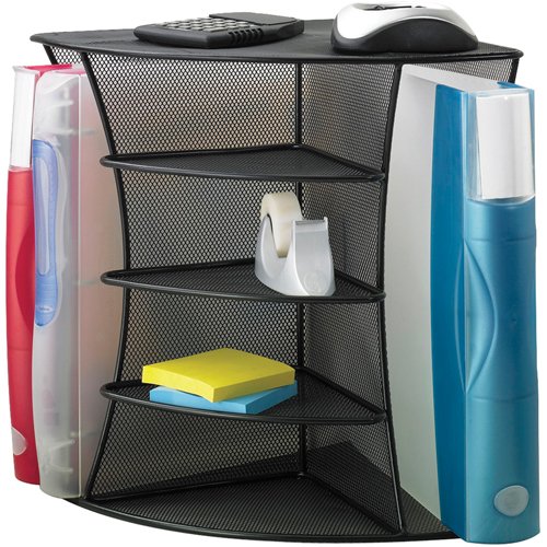 OK011-Onyx™Steel Mesh Desktop Organizers