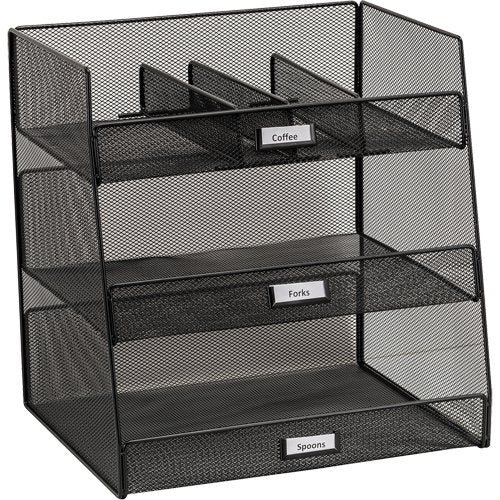 OP412-Onyx™ Break Room Supplies Organizer