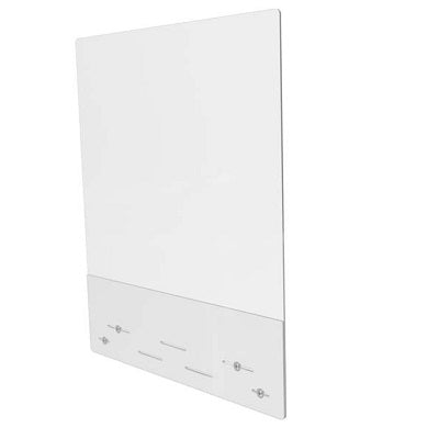 Barrier-Mounting 3/16" Acrylic Full Shield, 23.75"Wx31.75"H