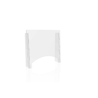 Barrier-Counter 1/8" Polycarbonate With Pass Thru, 27"Wx24"H