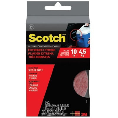 Fasteners-Extreme Scotch Hook & Loop 1"X4', Clear