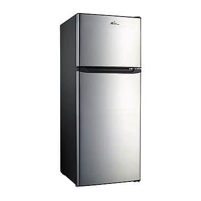 Refrigerator-7.6 Cu.Ft. 2 Door Compact, Stainless Steel