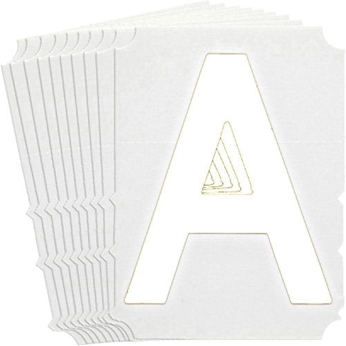 SAA108-Quick-Align® Individual Gothic Number and Letter Labels