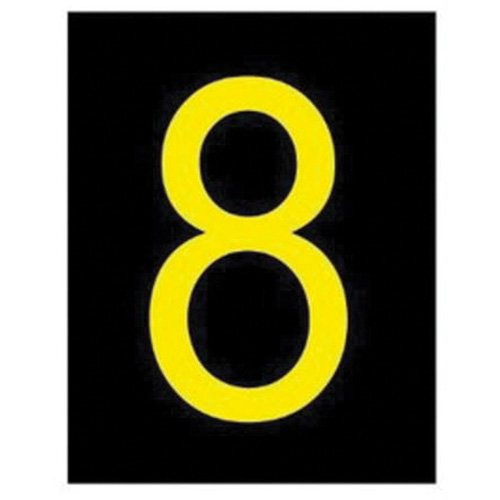 SAC321-Reflective Individual Number and Letter Labels