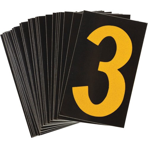 SAC385-Reflective Individual Number and Letter Labels