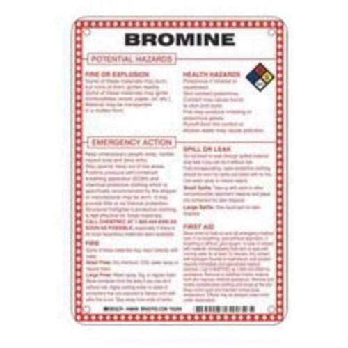 SAD078-"Bromine Potential Hazards" Sign