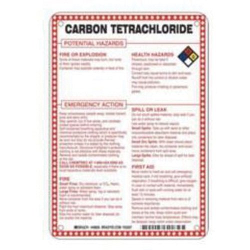 SAD083-"Carbon Tetrachloride Potential Hazards" Sign