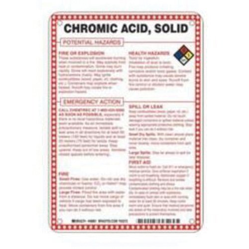 SAD085-"Chromic Acid, Solid Chromium Anhydride Potential Hazards" Sign