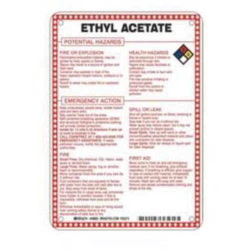 SAD086-"Ethyl Acetate Potential Hazards" Sign