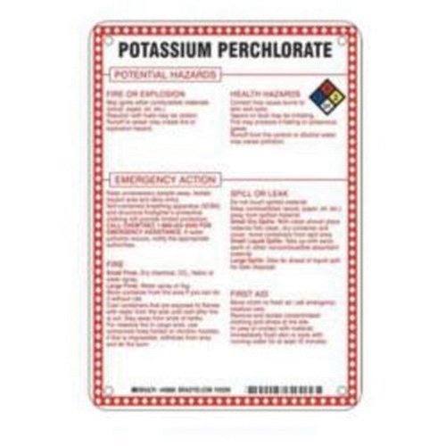 SAD092-"Potassium Perchlorate Potential Hazards" Sign