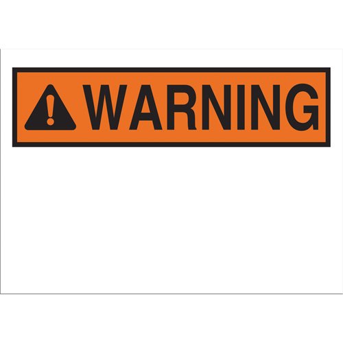 SAD058-"Warning" Sign