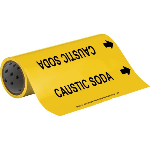 SAD312-"Caustic Soda" Roll Form Pipe Markers