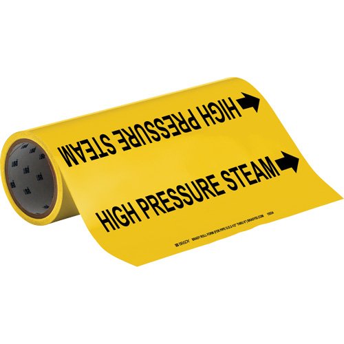 SAD317-"High Pressure Steam" Roll Form Pipe Markers