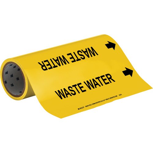 SAD338-"Waste Water" Roll Form Pipe Markers