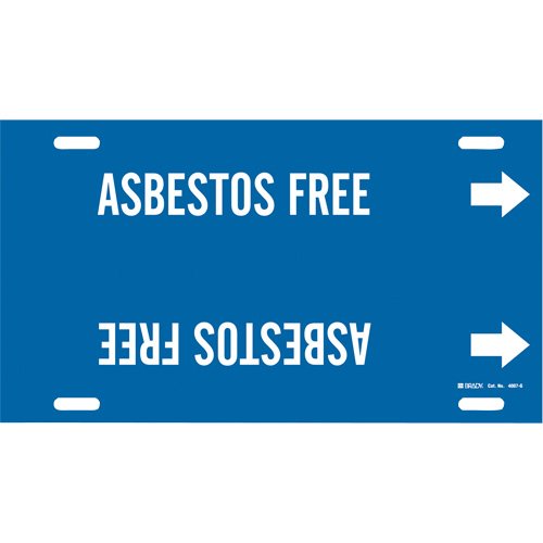 SAD544-"Asbestos Free" Pipe Marker