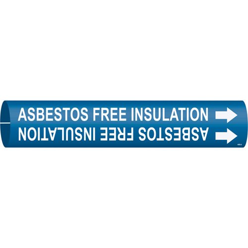 SAD546-"Asbestos Free Insulation" Pipe Marker