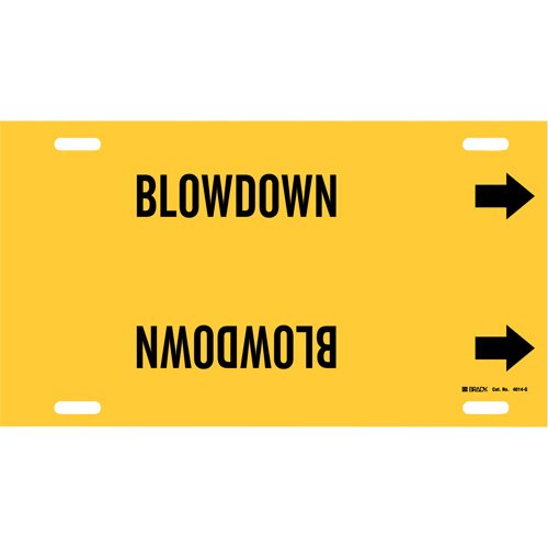 SAD568-"Blowdown" Pipe Marker