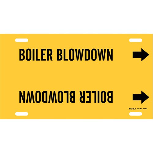 SAD575-"Boiler Blowdown" Pipe Marker