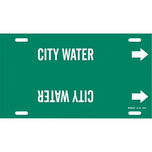 SAD678-"City Water" Pipe Marker