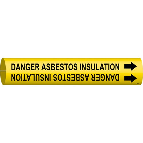 SAD809-"Danger Asbestos Insulation" Pipe Marker