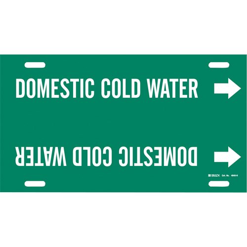 SAD837-"Domestic Cold Water" Pipe Marker