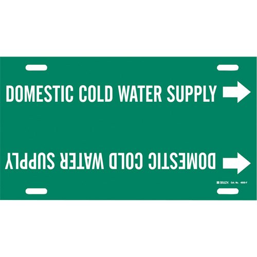 SAD851-"Domestic Cold Water Supply" Pipe Marker