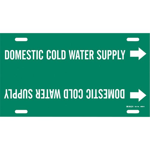 SAD853-"Domestic Cold Water Supply" Pipe Marker