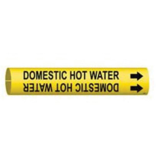 SAD854-"Domestic Hot Water" Pipe Marker