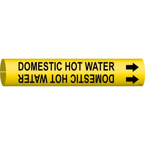 SAD857-"Domestic Hot Water" Pipe Marker