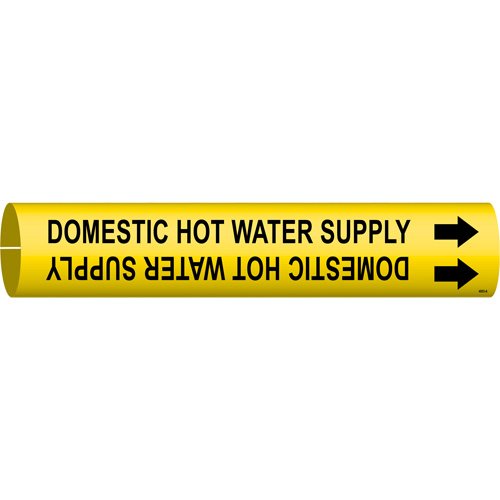 SAD870-"Domestic Hot Water Supply" Pipe Marker