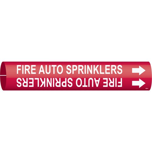 SAD917-"Fire Auto Sprinklers" Pipe Marker