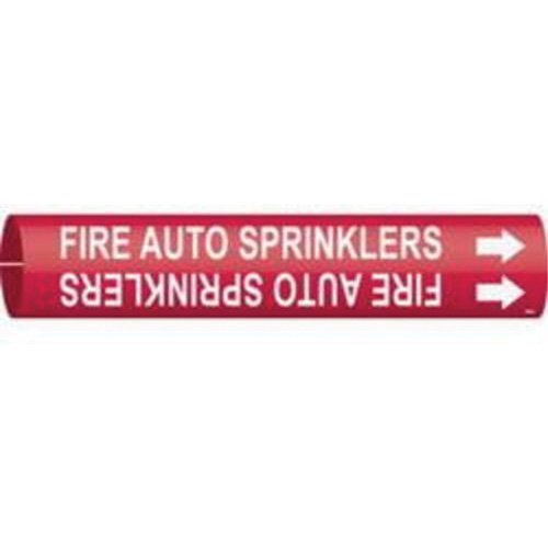 SAD918-"Fire Auto Sprinklers" Pipe Marker