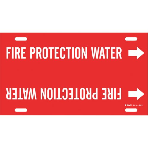 SAD932-"Fire Protection Water" Pipe Marker