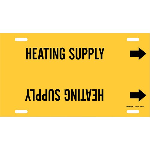 SAE018-"Heating Supply" Pipe Marker