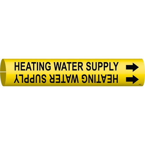 SAE029-"Heating Water Supply" Pipe Marker