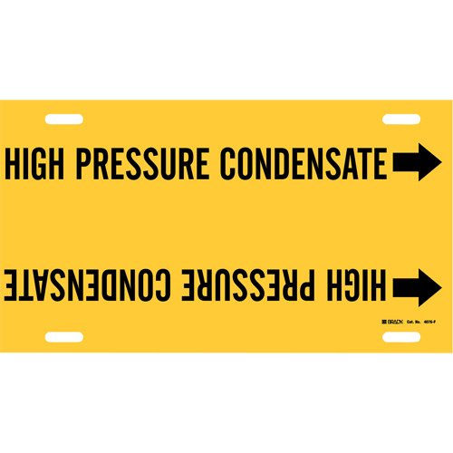 SAE056-"High Pressure Condensate" Pipe Marker