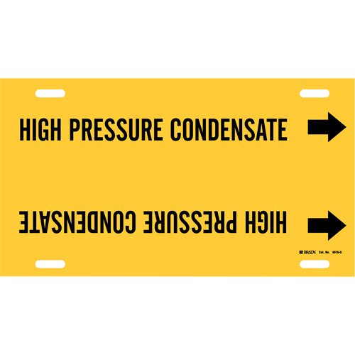 SAE057-"High Pressure Condensate" Pipe Marker