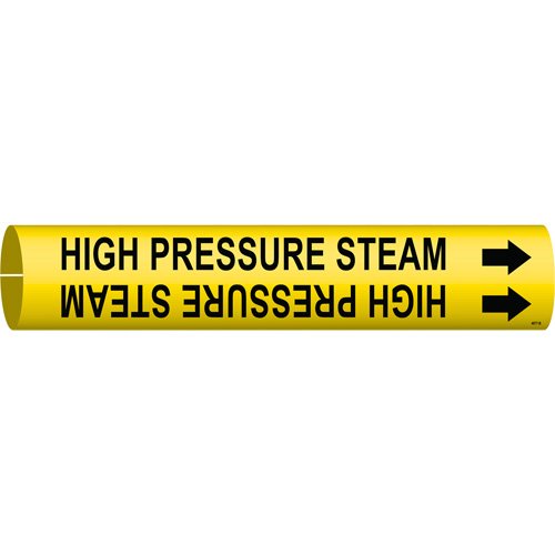SAE060-"High Pressure Steam" Pipe Marker