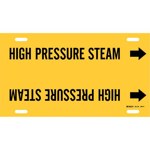 SAE064-"High Pressure Steam" Pipe Marker