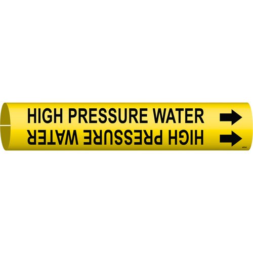 SAE068-"High Pressure Water" Pipe Marker