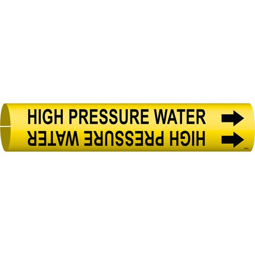 SAE069-"High Pressure Water" Pipe Marker