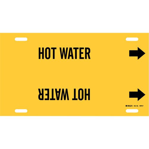 SAE080-"Hot Water" Pipe Marker