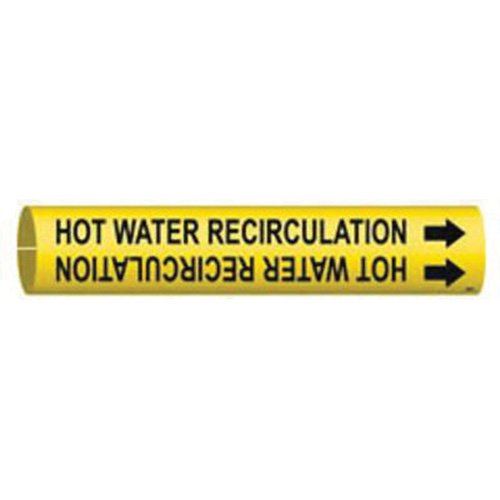 SAE083-"Hot Water Recirculation" Pipe Marker