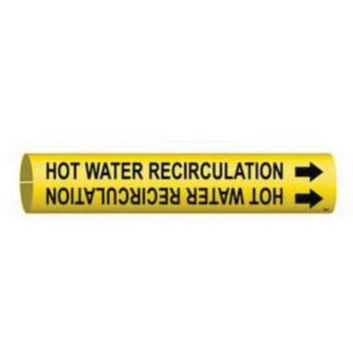 SAE084-"Hot Water Recirculation" Pipe Marker