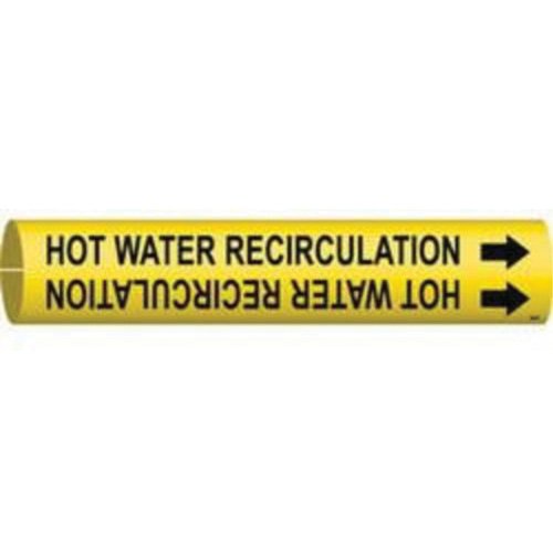 SAE086-"Hot Water Recirculation" Pipe Marker