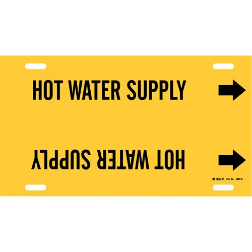 SAE105-"Hot Water Supply" Pipe Marker