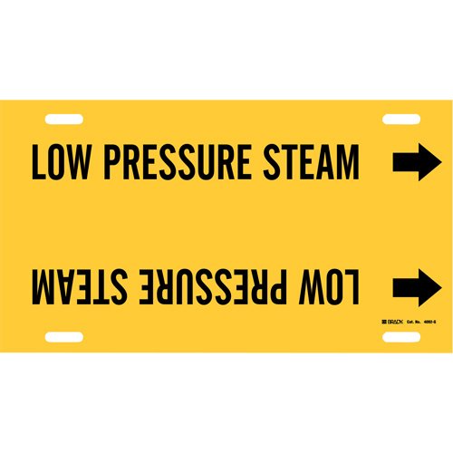 SAE184-"Low Pressure Steam" Pipe Marker
