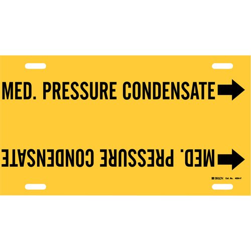 SAE199-"Med. Pressure Condensate" Pipe Marker