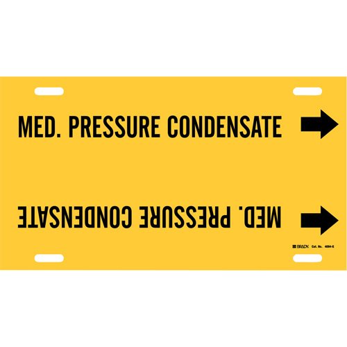 SAE200-"Med. Pressure Condensate" Pipe Marker